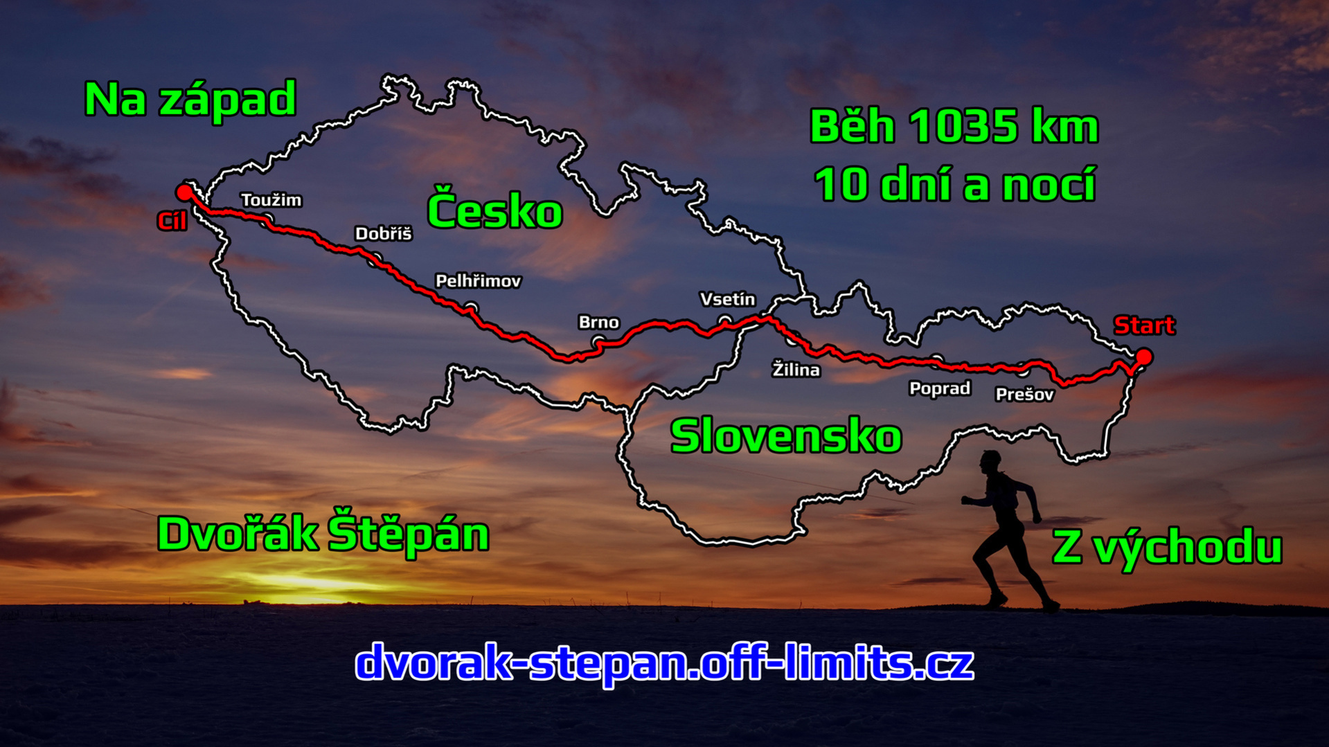Běh 1035 km - Slovensko - Česko z východu na západ - Tisk.jpg